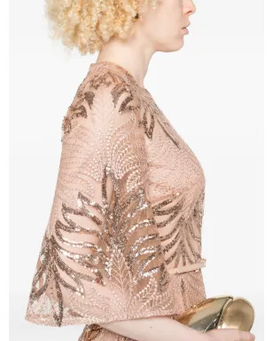 Elie Saab スパンコール装飾のミディドレス - サムネイル5