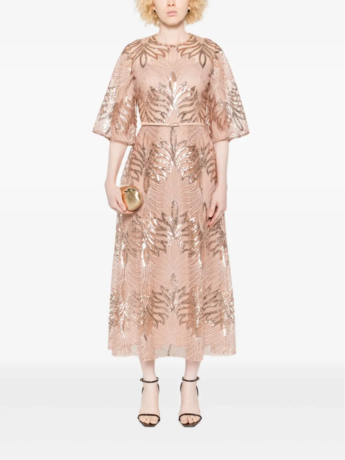 Elie Saab スパンコール装飾のミディドレス - 画像2