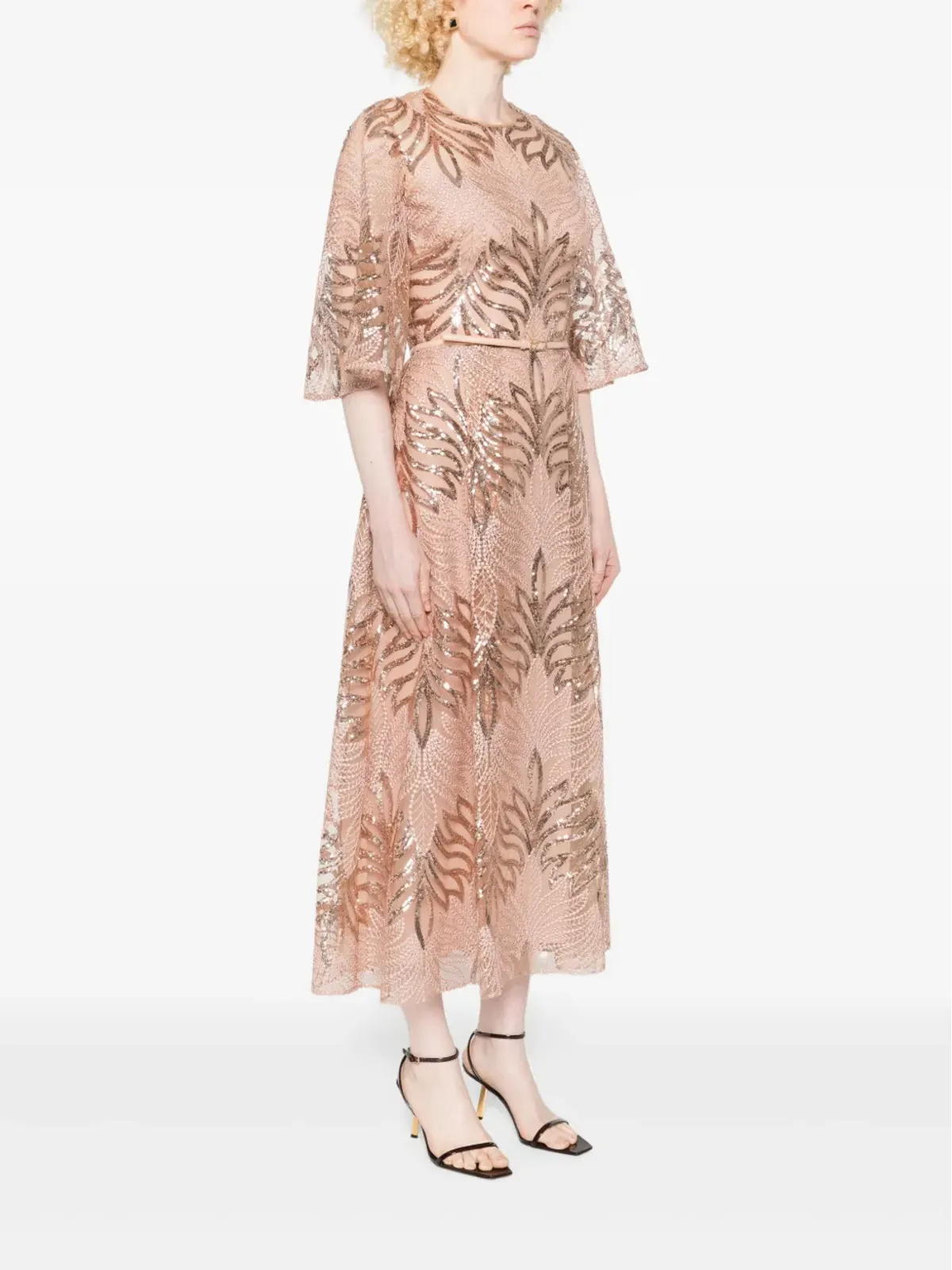 Elie Saab スパンコール装飾のミディドレス - 画像3