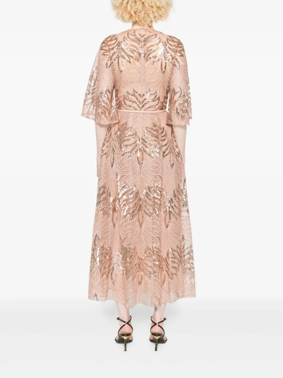 Elie Saab スパンコール装飾のミディドレス - 画像4