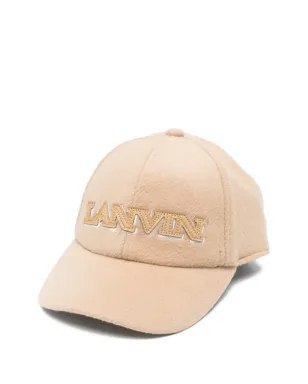 Lanvin Enfant 刺繍ロゴ ベースボールキャップ - ピンク - サムネイル1