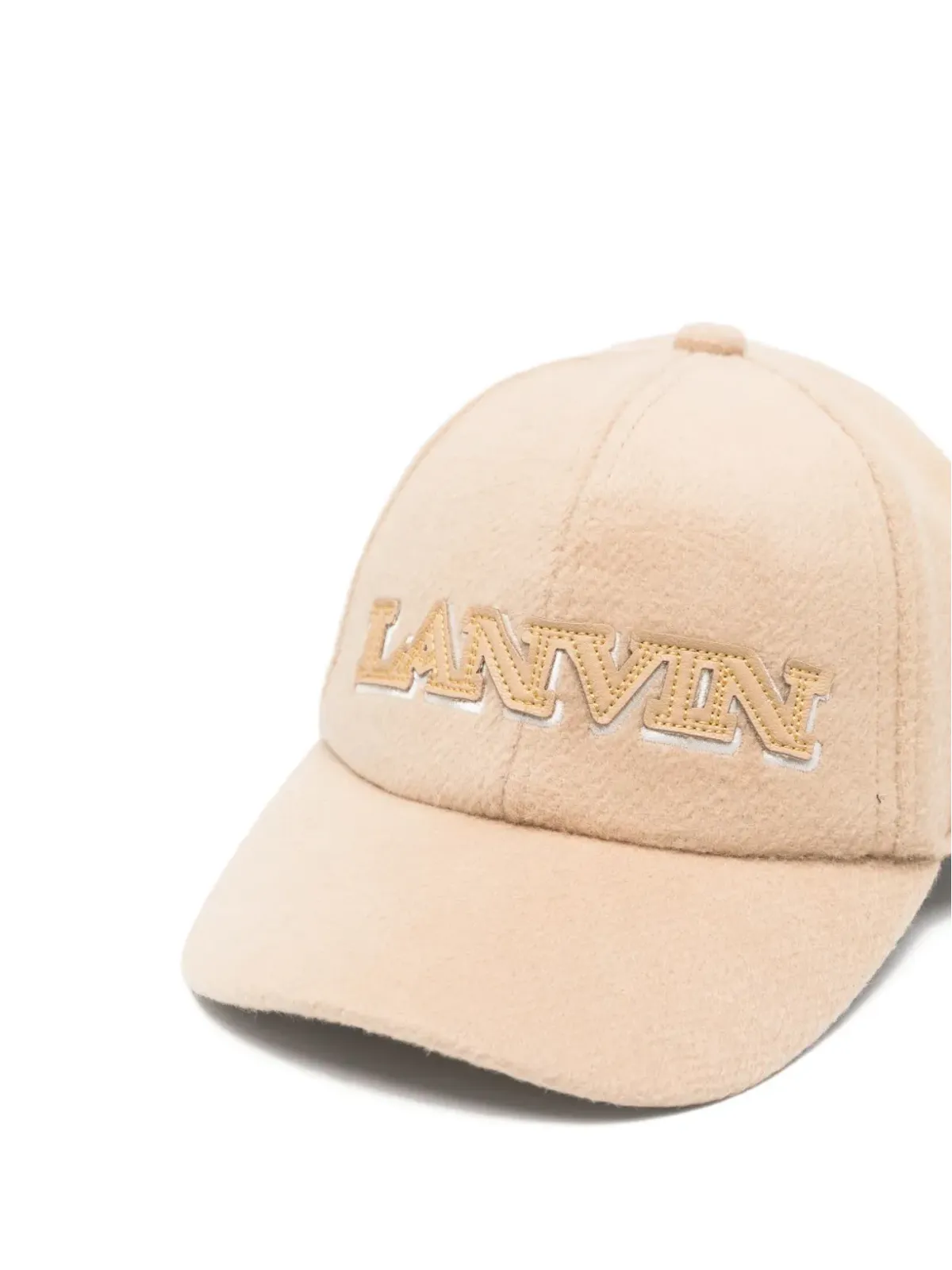 Lanvin Enfant 刺繍ロゴ ベースボールキャップ - ピンク - 画像2