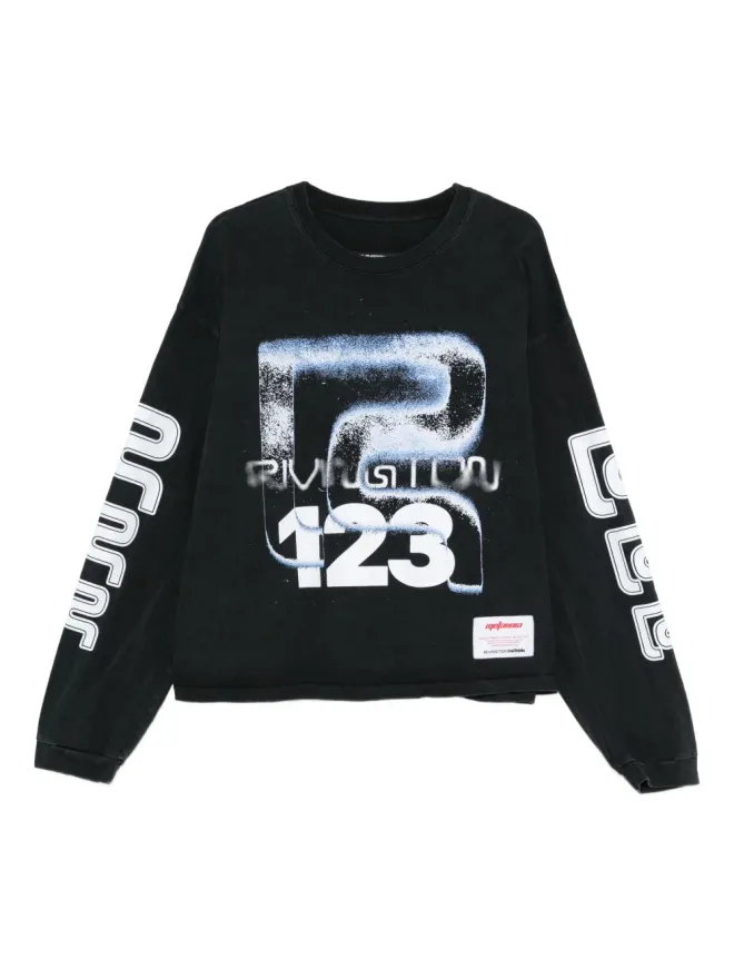 RRR123 RRR123 グラフィックプリント長袖Tシャツの商品画像