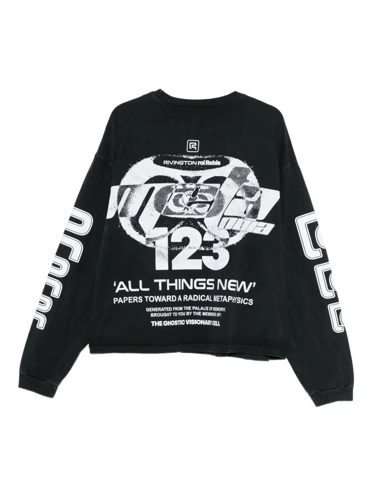 RRR123 グラフィックプリント長袖Tシャツ - 画像2