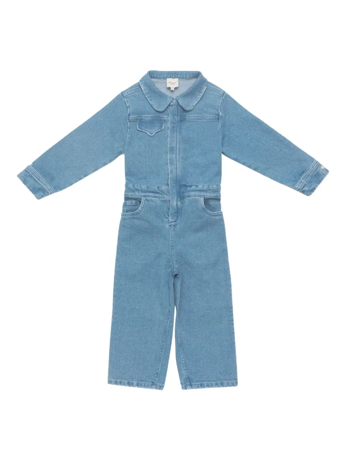 Donsje bear-detail denim jumpsuit - Blue - 画像1