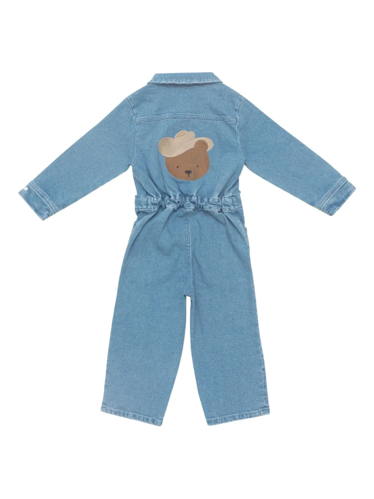 Donsje bear-detail denim jumpsuit - Blue - 画像2
