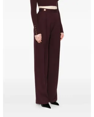 Elisabetta Franchi プリーツフロントパンツ - レッド - サムネイル3