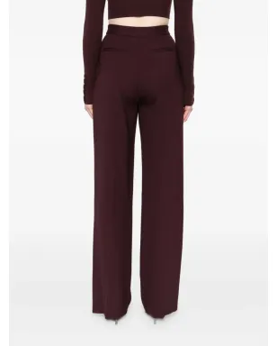 Elisabetta Franchi プリーツフロントパンツ - レッド - サムネイル4