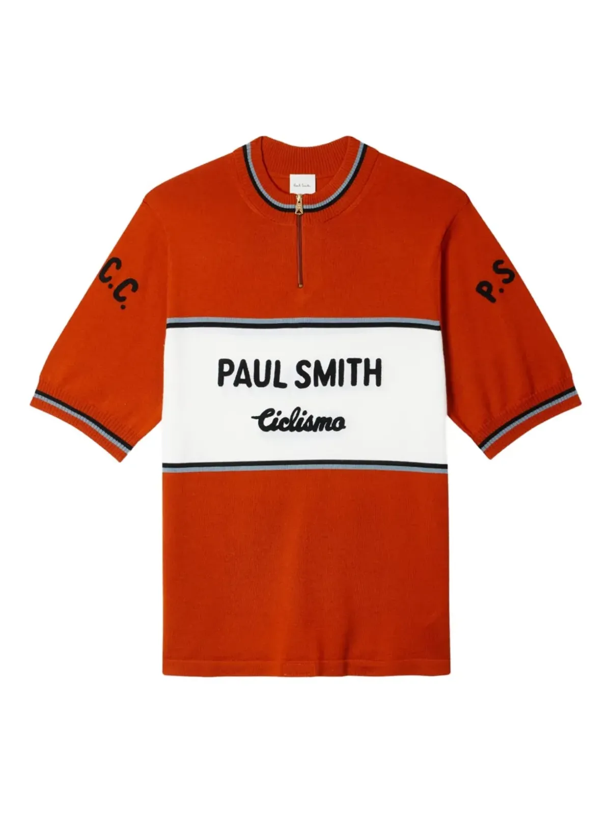 Paul Smith サイクリングストライプ柄ウールセーター - 画像1