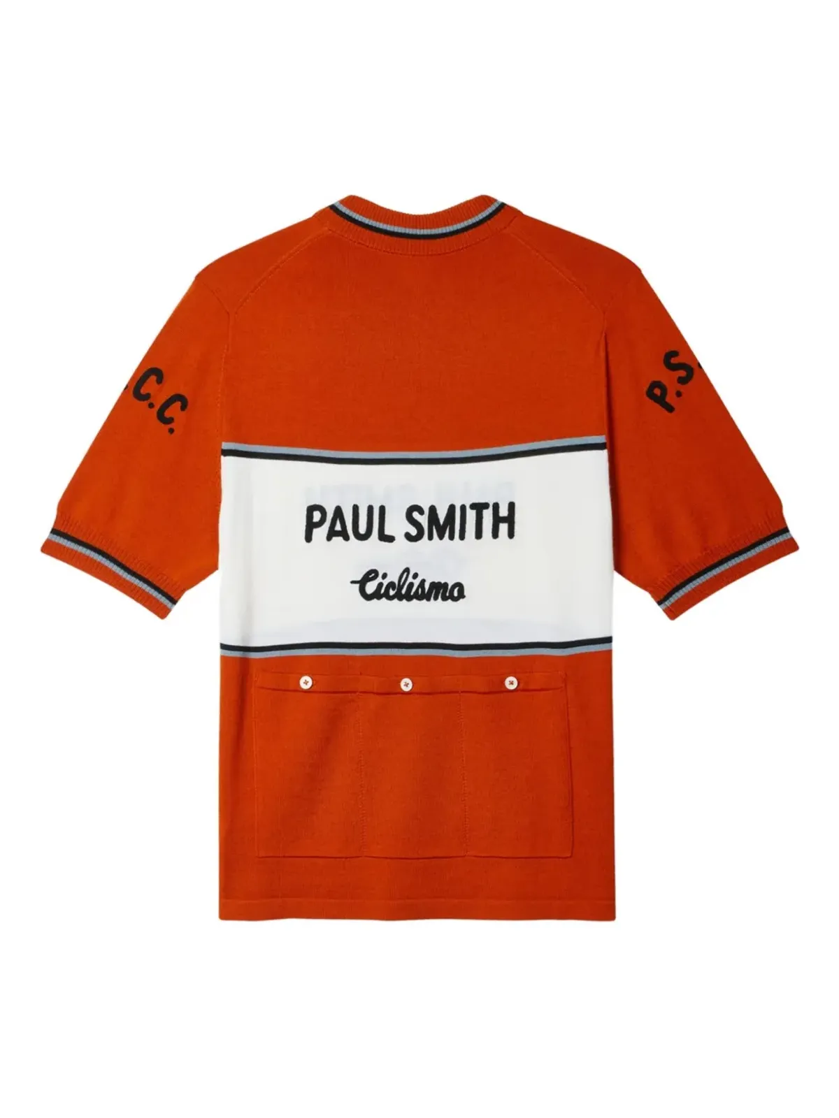 Paul Smith サイクリングストライプ柄ウールセーター - 画像2
