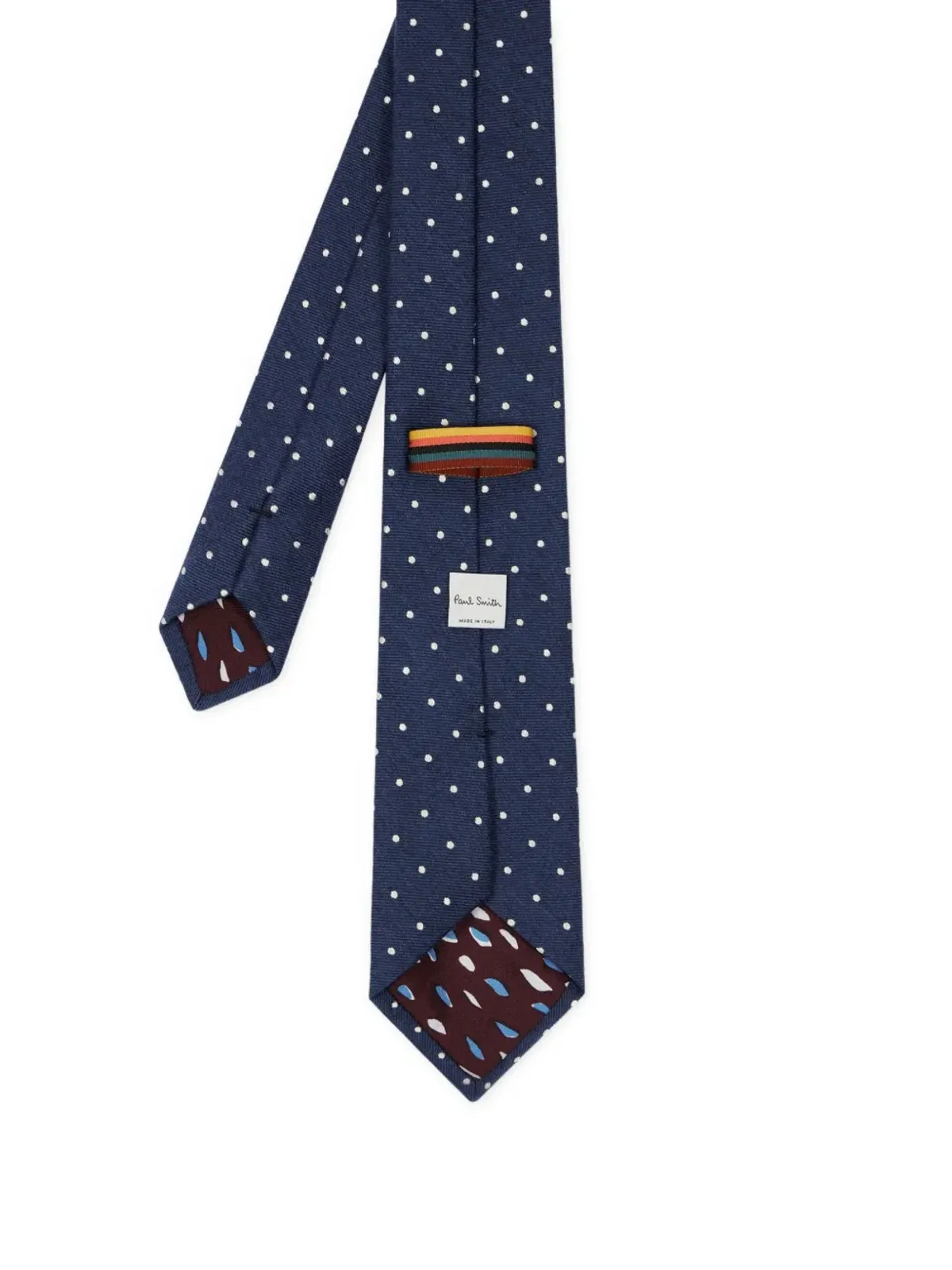 Paul Smith ポルカドット メリノカシミヤ混紡ネクタイ - ブルー - 画像2