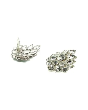 Jennifer Gibson Jewellery 1980年代 クリスタルクラスター イヤリング - サムネイル3
