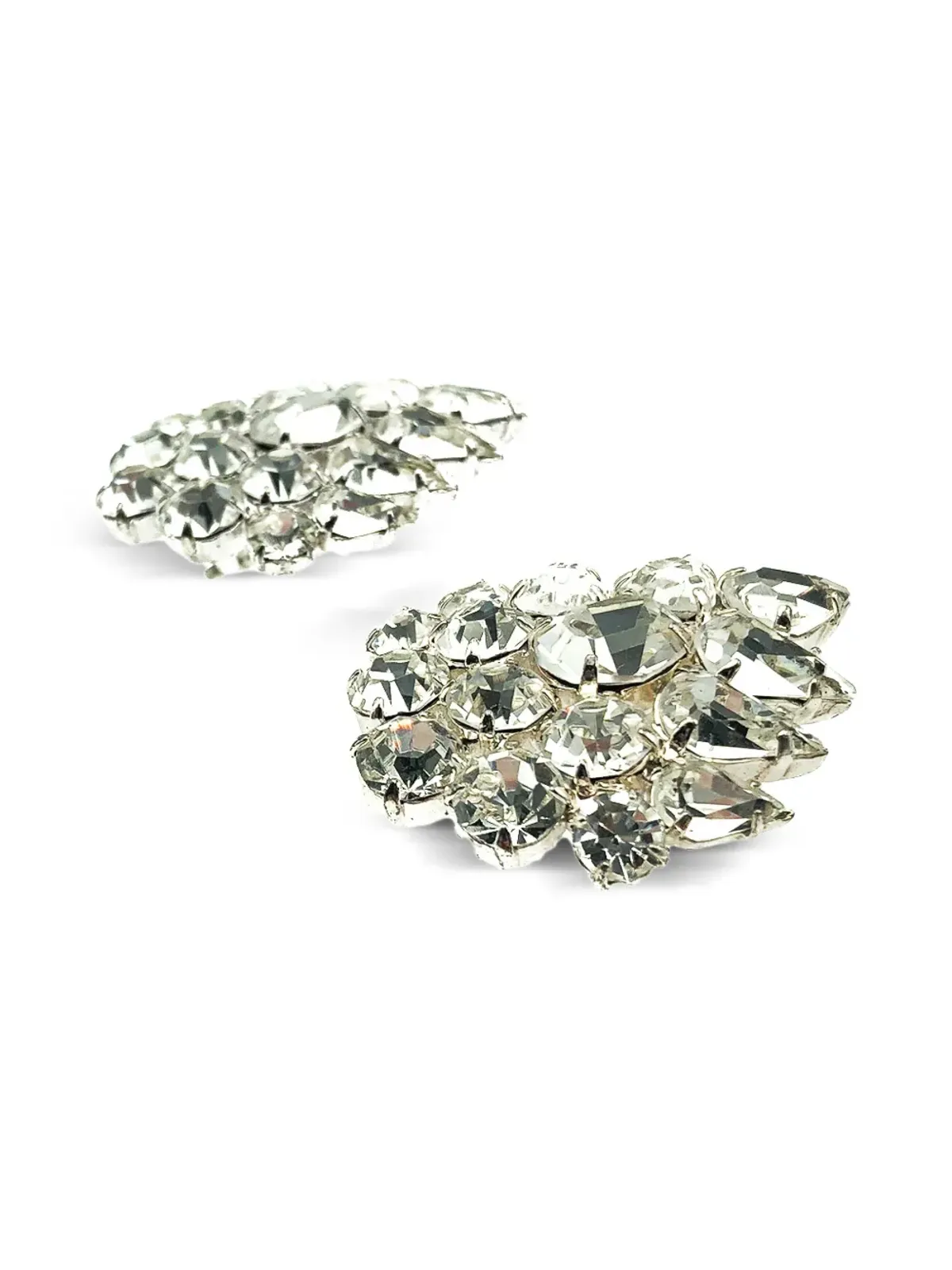 Jennifer Gibson Jewellery 1980年代 クリスタルクラスター イヤリング - 画像4