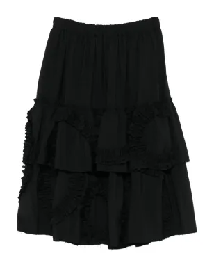 Black Comme Des Garçons ラッフルティアード・ミディスカート - サムネイル2