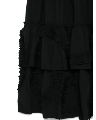 Black Comme Des Garçons ラッフルティアード・ミディスカート - サムネイル3
