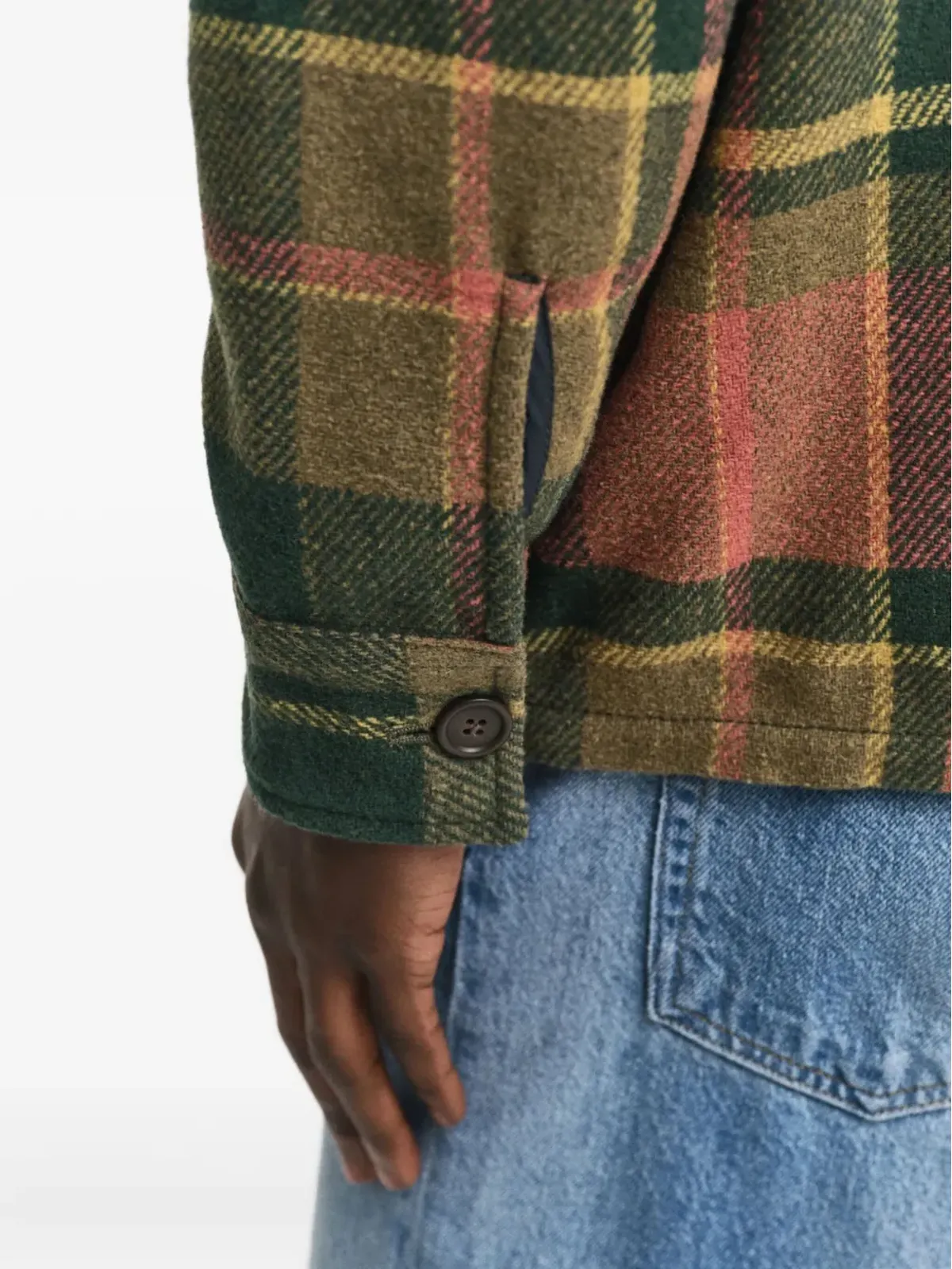 GANT 240 Mulberry Street チェック柄ウール混紡シャツジャケット - 画像4