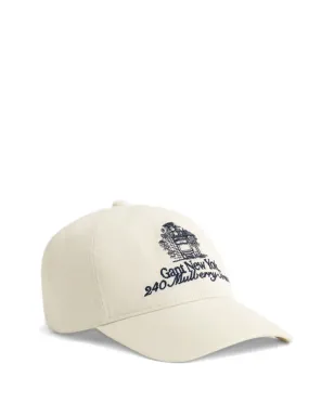 GANT 240 Mulberry Street 刺繍入りオーガニックコットンキャップ - サムネイル1