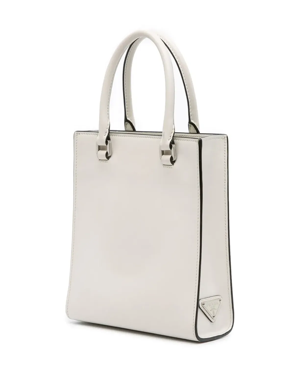 Prada Pre-Owned ミニ ソフトカーフ ロゴ ドリル サッチェル - 画像3