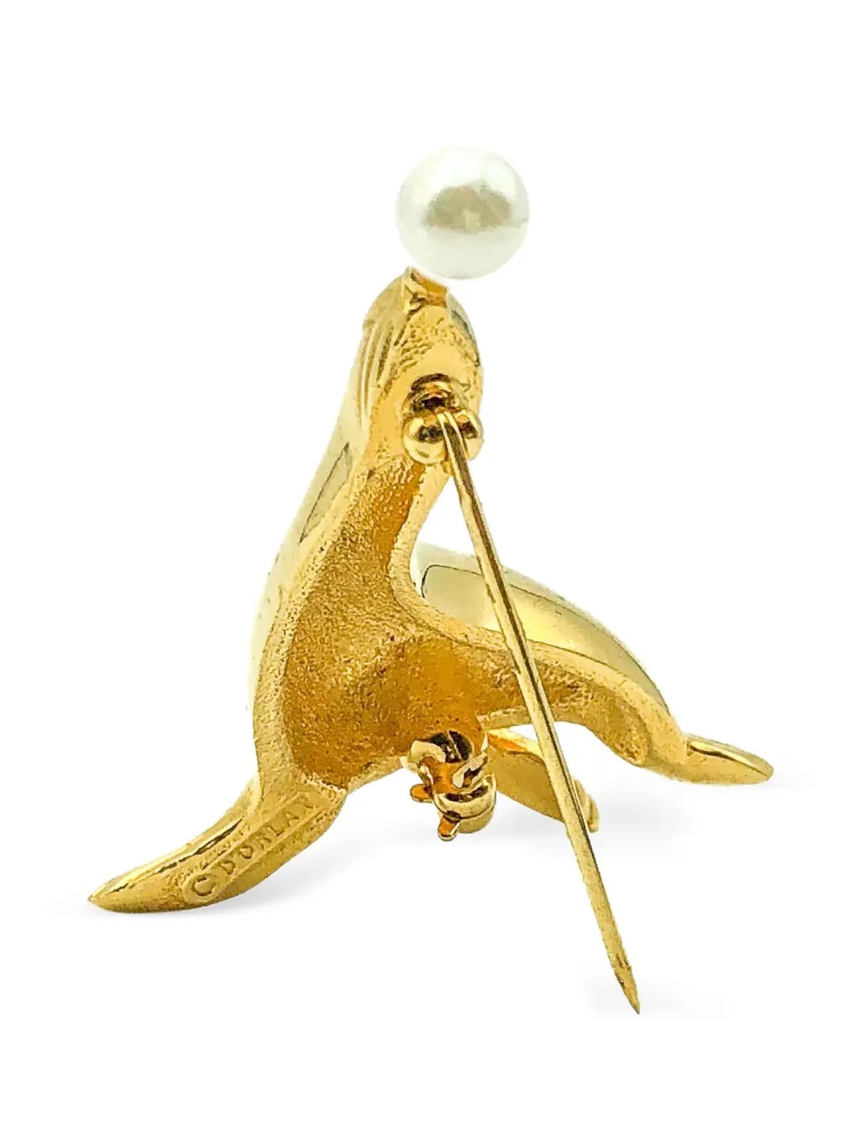 Jennifer Gibson Jewellery 1980s パール付きアシカブローチ - 画像3