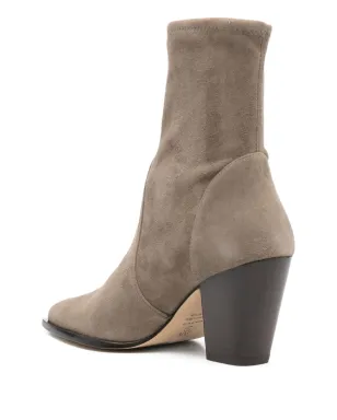 Stuart Weitzman 80mm ポインテッドトゥ ソックブーツ - サムネイル3