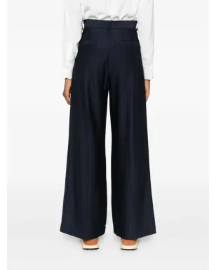 Max Mara ピンストライプ柄プリーツパンツ - サムネイル4