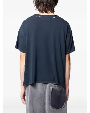 Paly Fame Epidemic distressed-effect Tシャツ - ブラック - サムネイル3