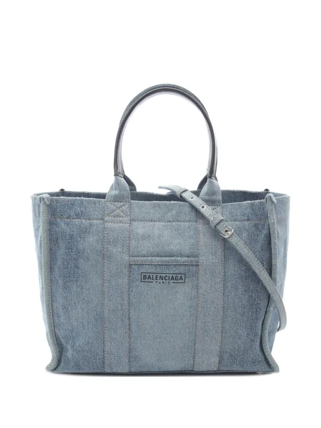 Balenciaga Pre-Owned Balenciaga Pre-Owned デニム ハードウェア トートサッチェルの商品画像