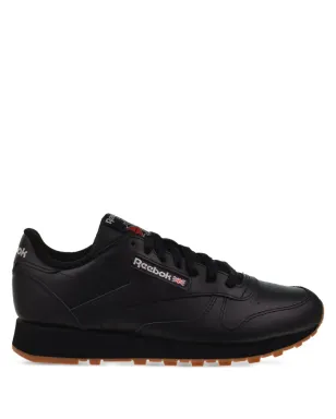 Reebok クラシック レザー ロー・トップ スニーカー ブラック - サムネイル1