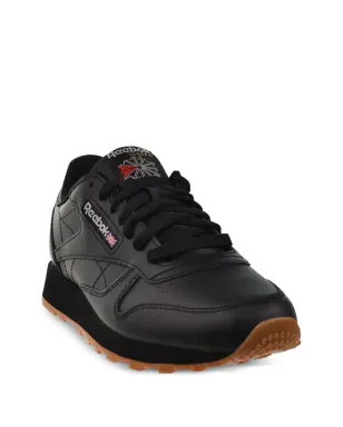 Reebok クラシック レザー ロー・トップ スニーカー ブラック - サムネイル2