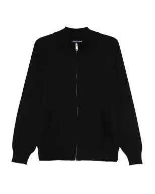 Comme des Garçons Homme ブラックのウールジップアップセーター - サムネイル1