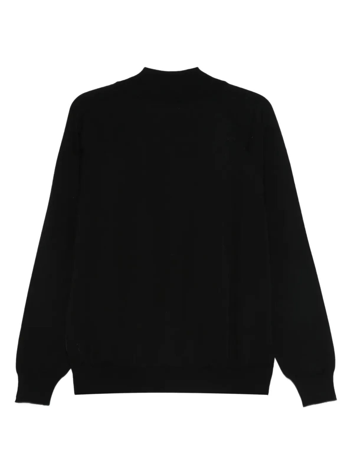 Comme des Garçons Homme ブラックのウールジップアップセーター - 画像2