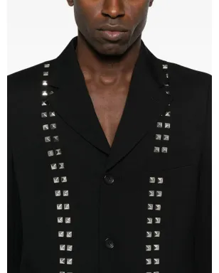 Black Comme Des Garçons スタッズ付きシングルブレストジャケット - サムネイル5