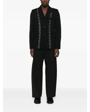Black Comme Des Garçons スタッズ付きシングルブレストジャケット - サムネイル2