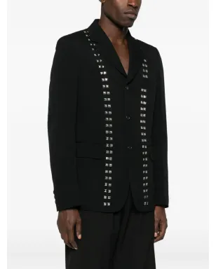 Black Comme Des Garçons スタッズ付きシングルブレストジャケット - サムネイル3