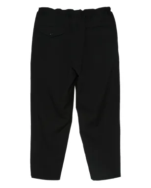 Black Comme Des Garçons ウール ウエストゴム入り テーパードパンツ - サムネイル2
