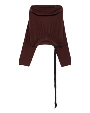 Rick Owens DRKSHDW エラスティックウェストフーディー - サムネイル1