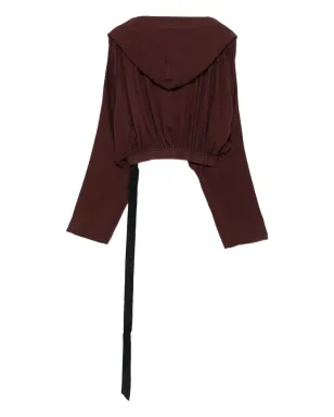Rick Owens DRKSHDW エラスティックウェストフーディー - サムネイル2