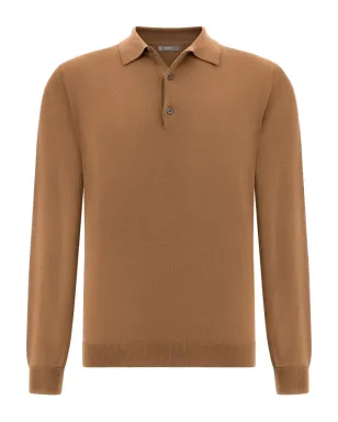 Boggi Milano ウールポロセーター - ブラウン - サムネイル1