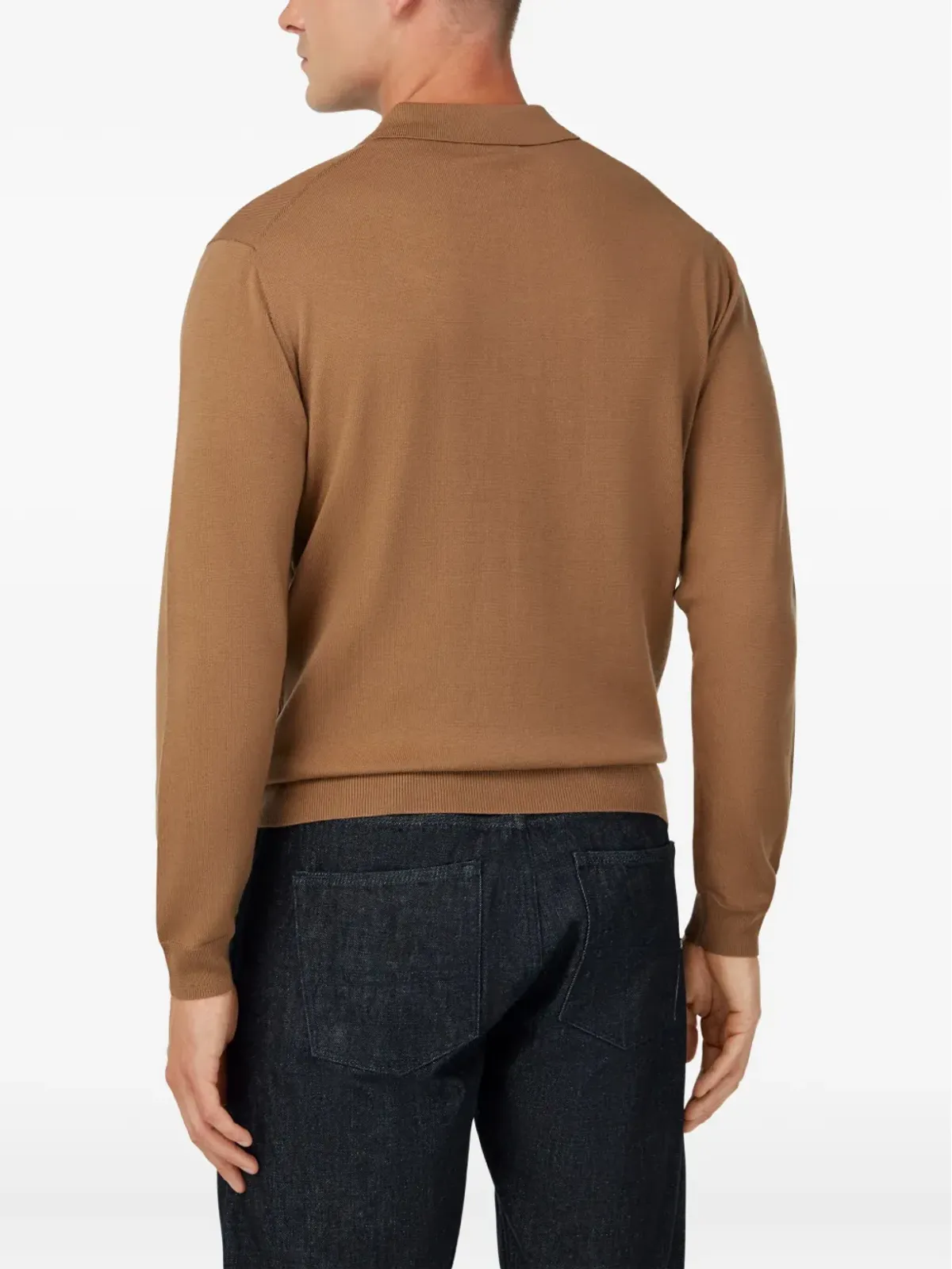 Boggi Milano ウールポロセーター - ブラウン - 画像4