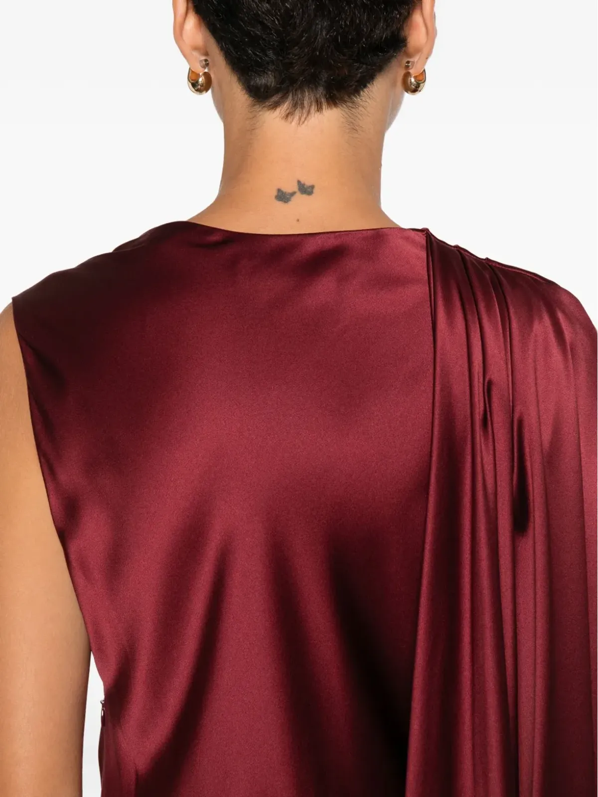Max Mara シルクドレス - レッド - 画像5