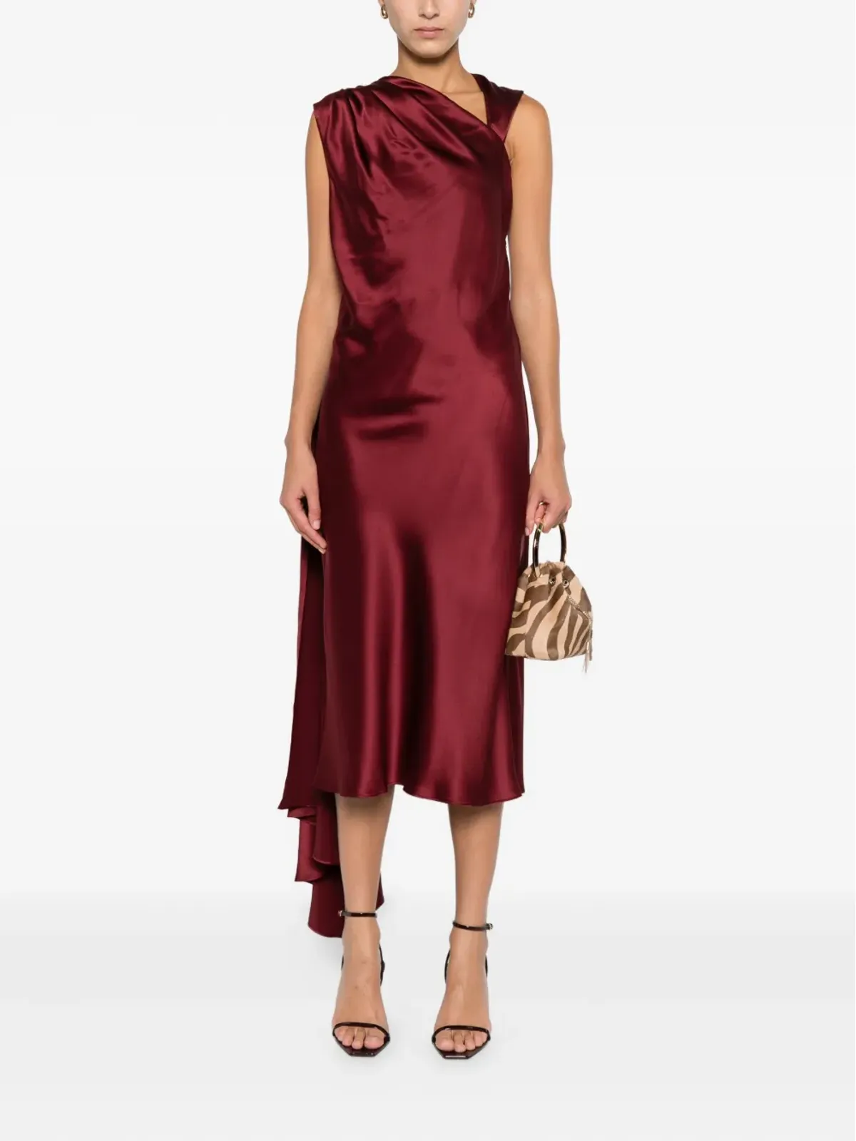 Max Mara シルクドレス - レッド - 画像2