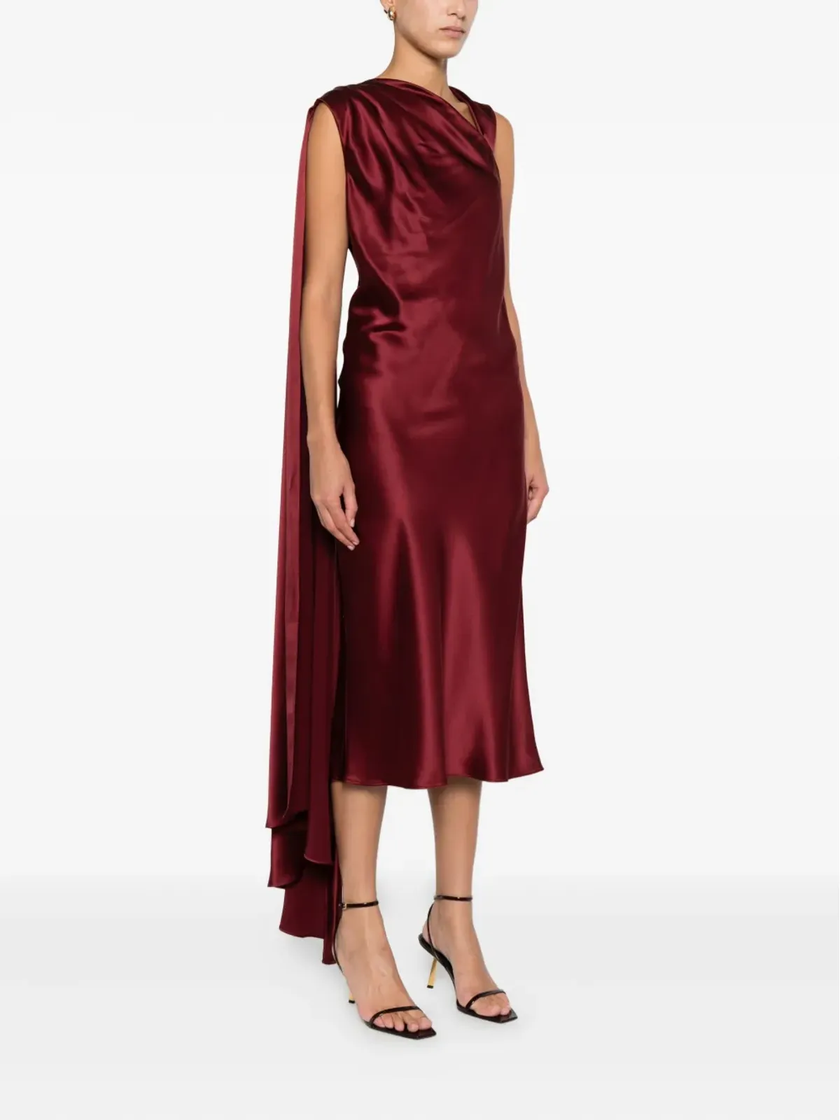 Max Mara シルクドレス - レッド - 画像3