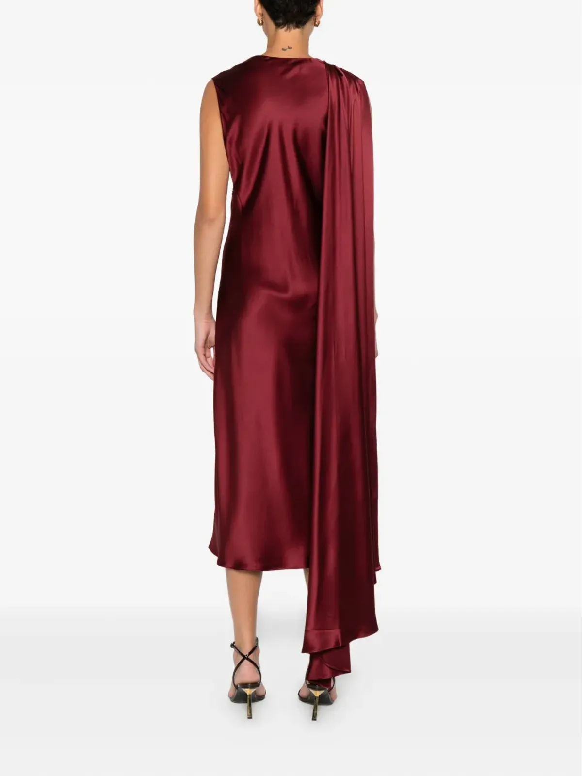 Max Mara シルクドレス - レッド - 画像4