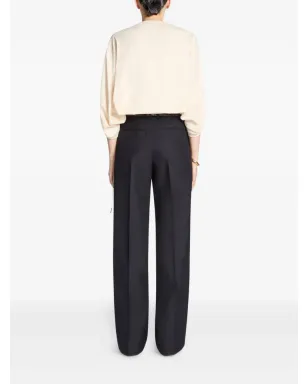 DRIES VAN NOTEN ベルベットトリムパンツ - サムネイル4