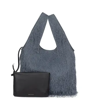 DRIES VAN NOTEN フリンジ付きトートバッグ グレー - サムネイル4