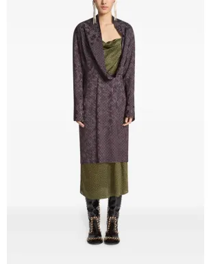 DRIES VAN NOTEN レイヤード柄ミディドレス - サムネイル2