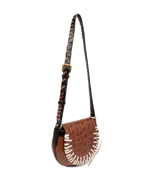 DRIES VAN NOTEN クロコダイルエフェクト ブレイドストラップ クロスボディバッグ - サムネイル5