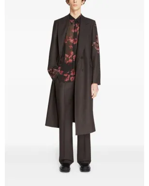 DRIES VAN NOTEN 花刺繍ウールコート（ダブルブレスト） - サムネイル2