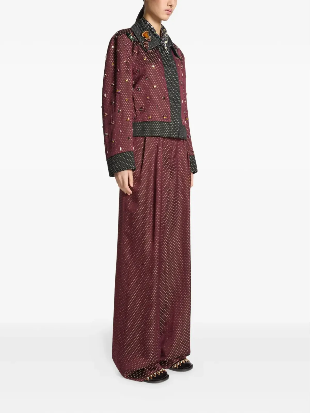 DRIES VAN NOTEN クロップドジャケット - 画像3