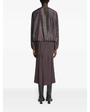 DRIES VAN NOTEN テーラードミディスカート - サムネイル4